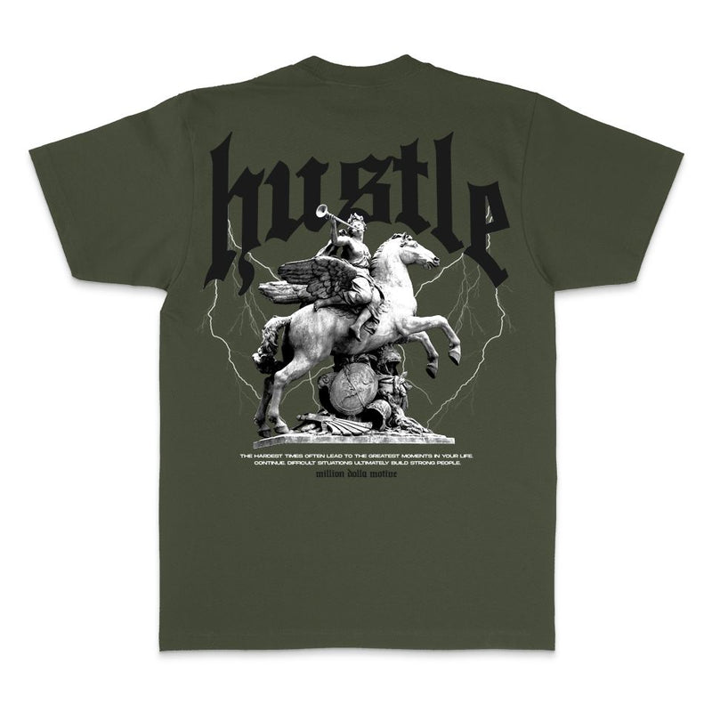 Hustle Builds Strong People - Olive T-Shirt