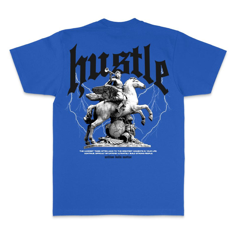 Hustle Builds Strong People - Royal Blue T-Shirt