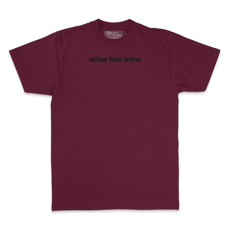 Hustle Builds Strong People - Maroon T-Shirt