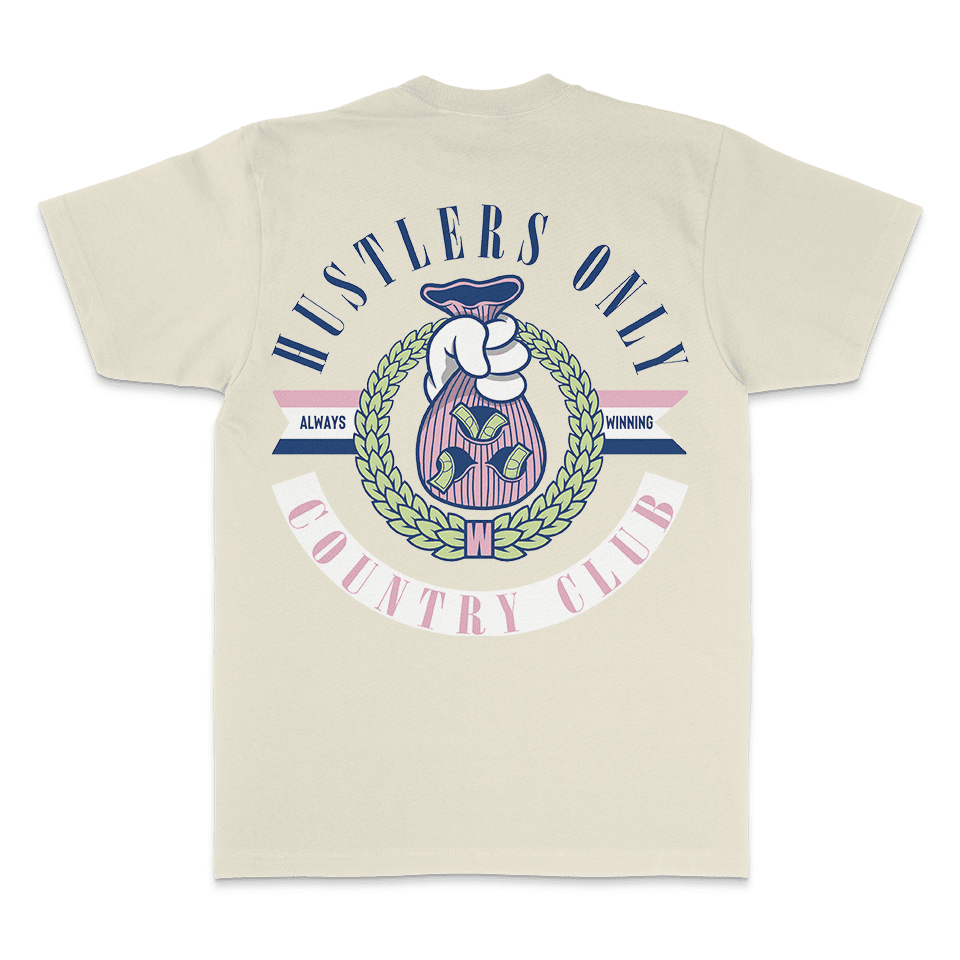 
                  
                    Hustlers Only Country Club - Natural Sail T-Shirts
                  
                