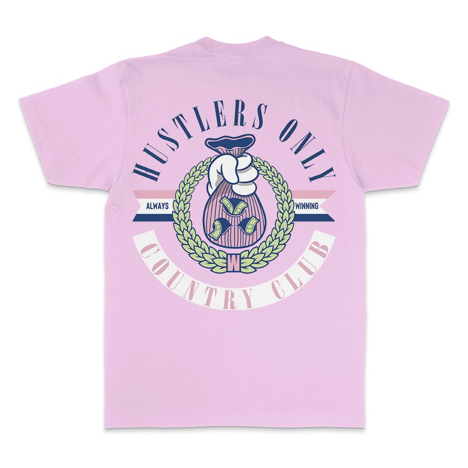 
                  
                    Hustler's Only Country Club - Pink T-Shirt T-Shirt Million Dolla Motive 
                  
                