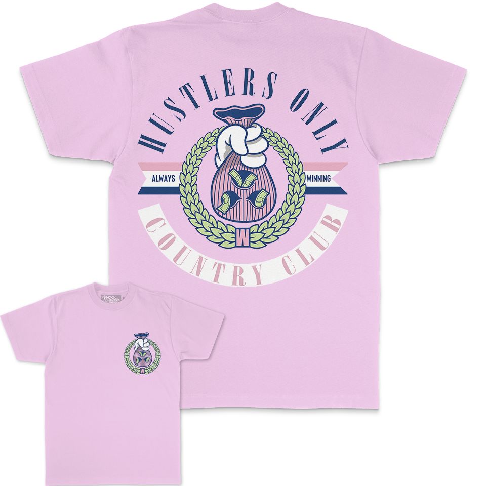 Hustler's Only Country Club - Pink T-Shirt T-Shirt Million Dolla Motive 