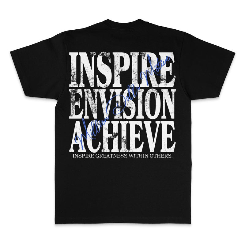 Inspire Envision Achieve - Black T-Shirt T-Shirt Million Dolla Motive 