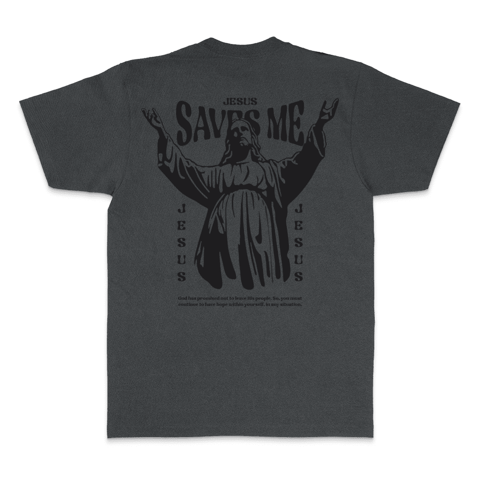 
                  
                    Jesus Saves Me - Black Vintage Dye T-Shirt
                  
                