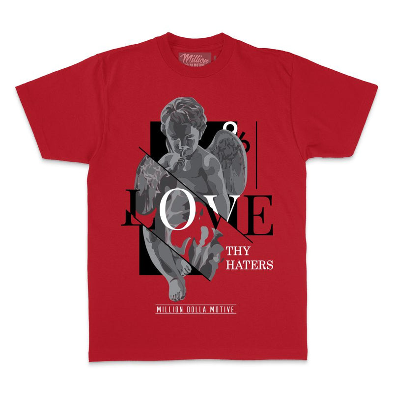 Love Thy Haters - Red T-Shirt T-Shirt Million Dolla Motive 