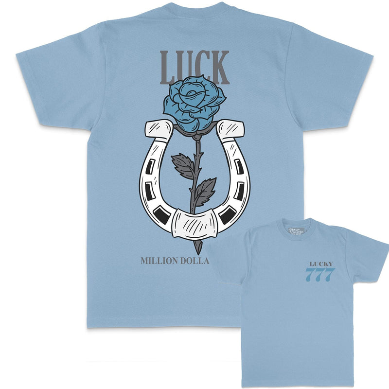 Lucky 777 - University Blue T-Shirt T-Shirt Million Dolla Motive 