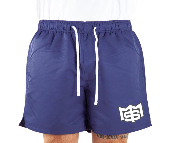 M$M - Navy Running Poly Shorts