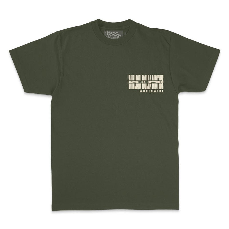 Make Money Not Excuses - Olive T-Shirt T-Shirt Million Dolla Motive 