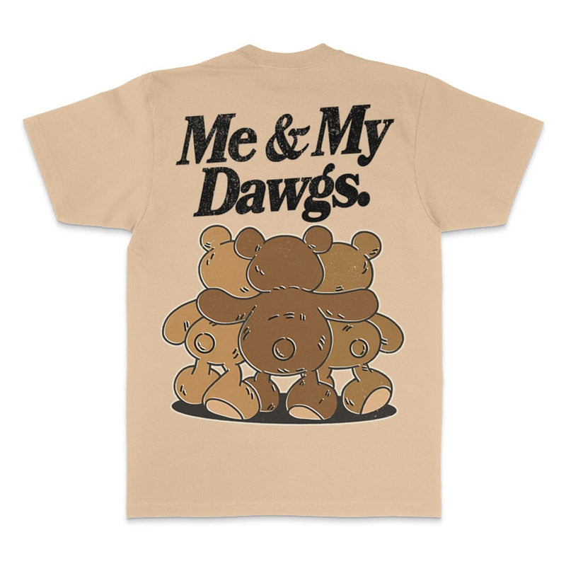 Me & My Dawgs - Khaki T-Shirt T-Shirt Million Dolla Motive 