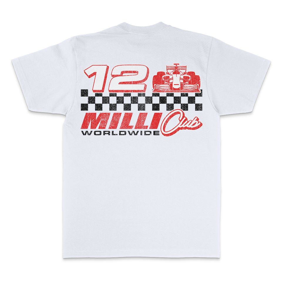
                  
                    12 Milli Club Worldwide - White T-Shirt
                  
                