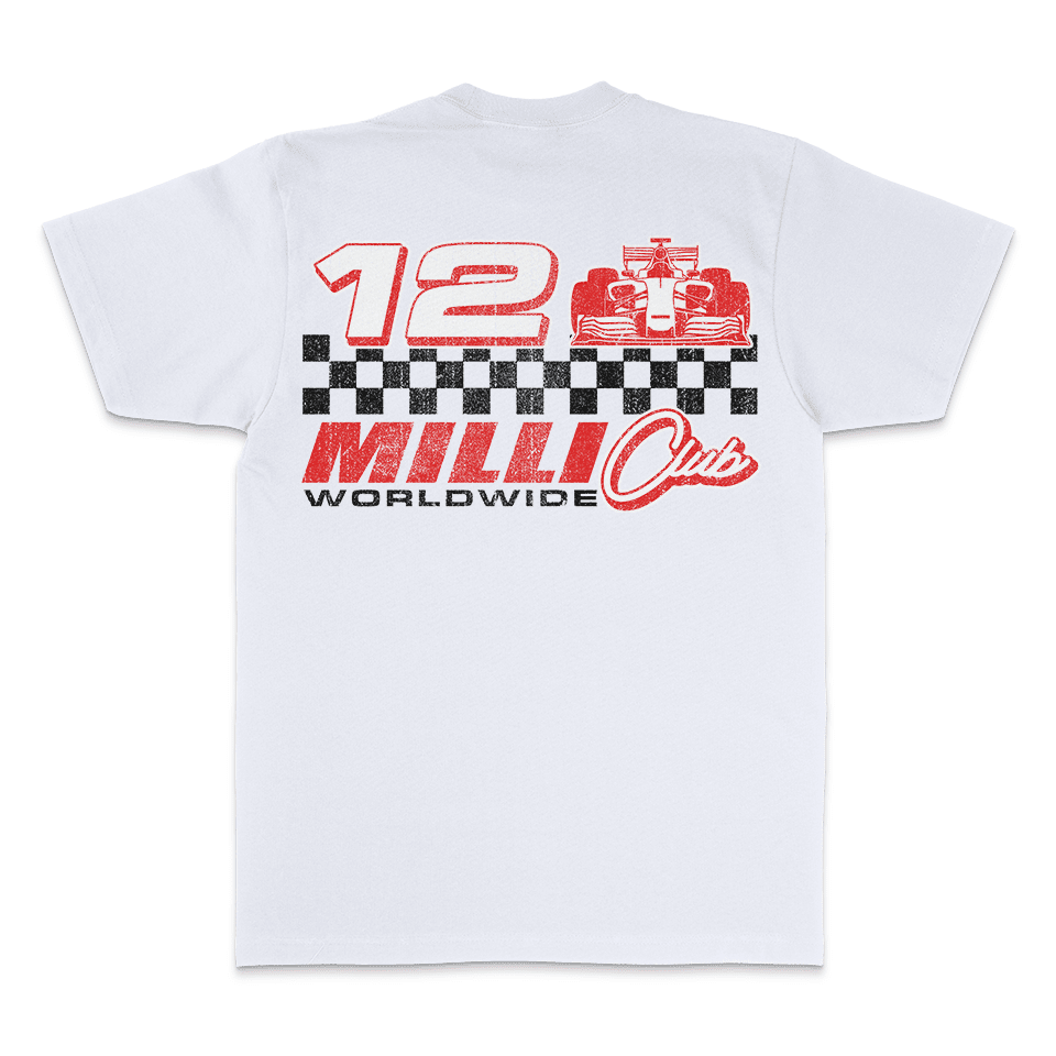 
                  
                    12 Milli Club Worldwide - White T-Shirt
                  
                