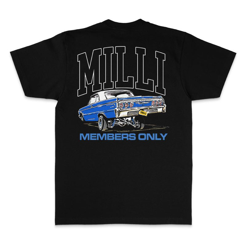 Milli Lowrider Members Only - Black T-Shirt