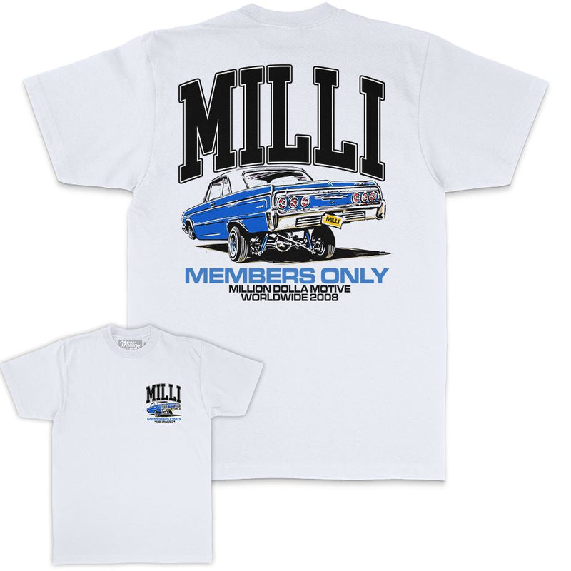 Milli Lowrider Members Only - White T-Shirt