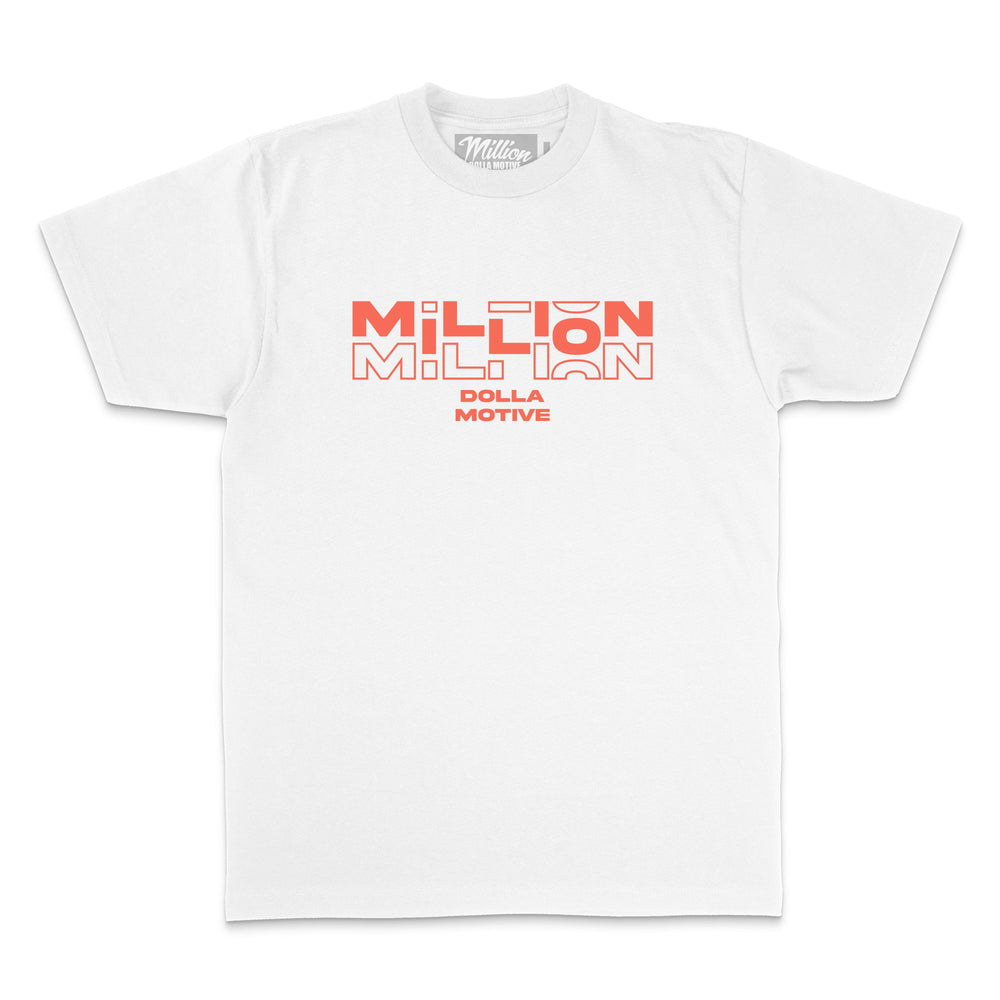 
                  
                    Million Dolla Dolla Dolla - Infrared on White T-Shirt
                  
                