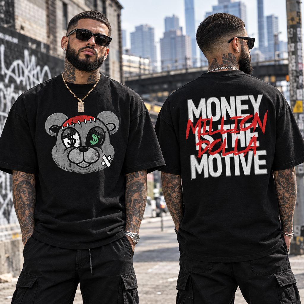 Money is the Motive - Black T-Shirt T-Shirt Million Dolla Motive 