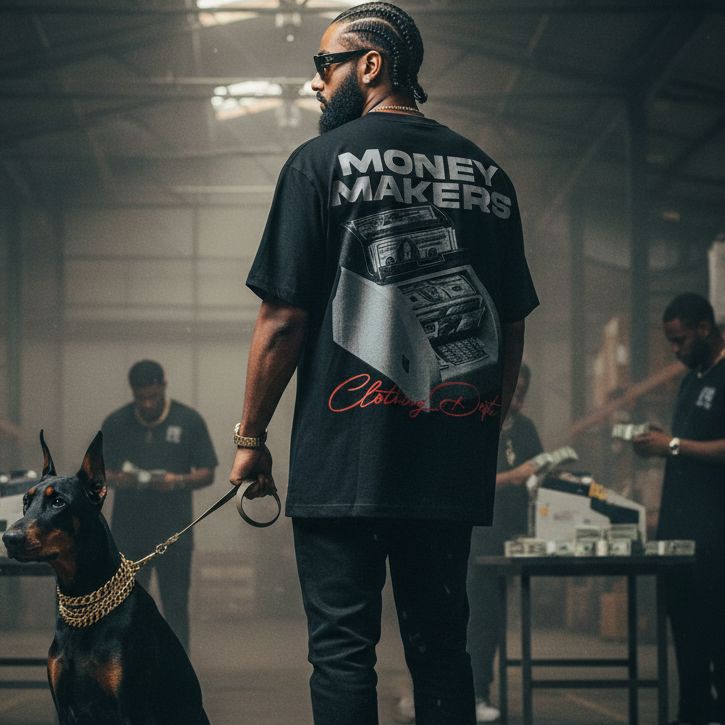 
                  
                    Money Makers - Black T-Shirt T-Shirt Million Dolla Motive 
                  
                