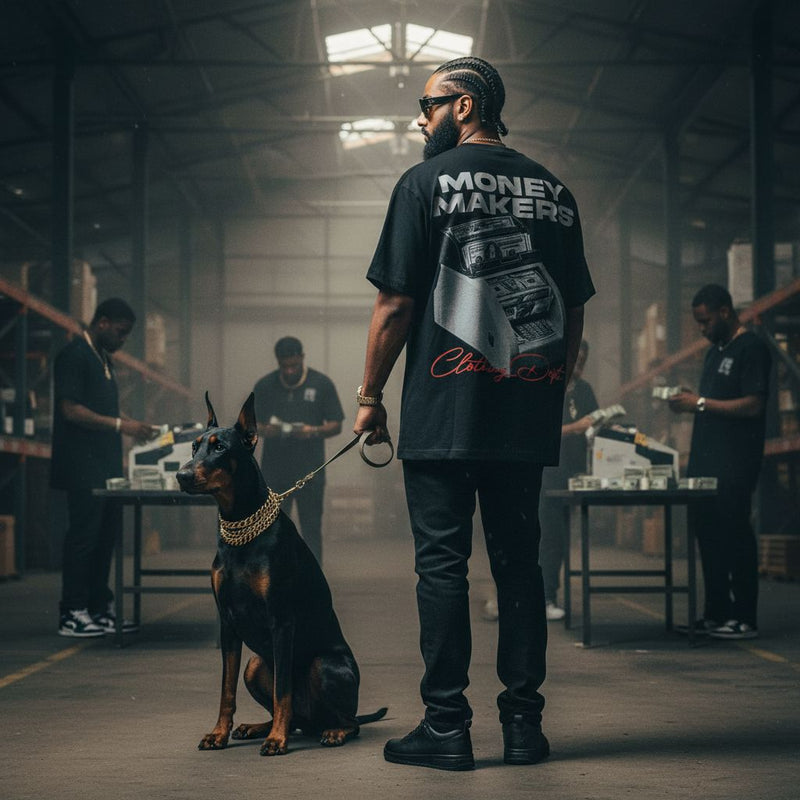 Money Makers - Black T-Shirt T-Shirt Million Dolla Motive 