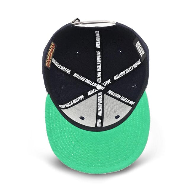 
                  
                    Money Showers - Navy Snapback Cap
                  
                