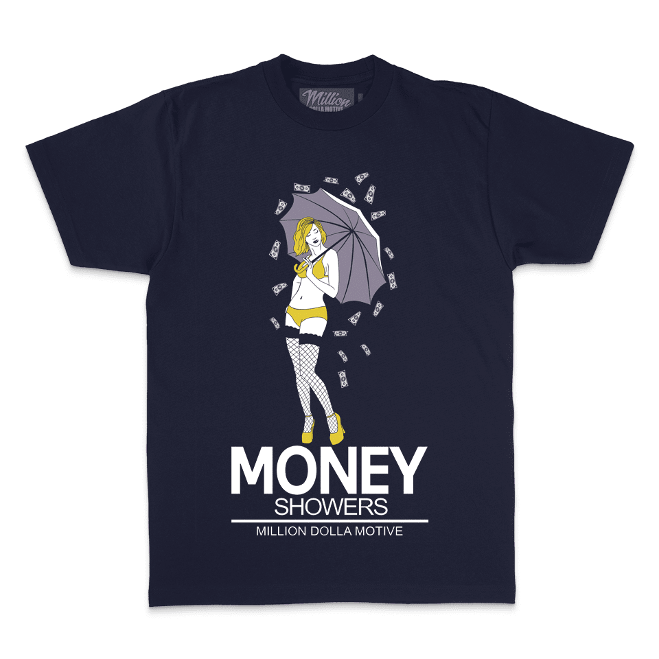 Money Showers - Navy T-Shirt