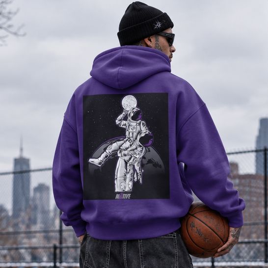 
                  
                    Moonman Dunk - Purple Hoodie Sweatshirt Outerwear Million Dolla Motive 
                  
                