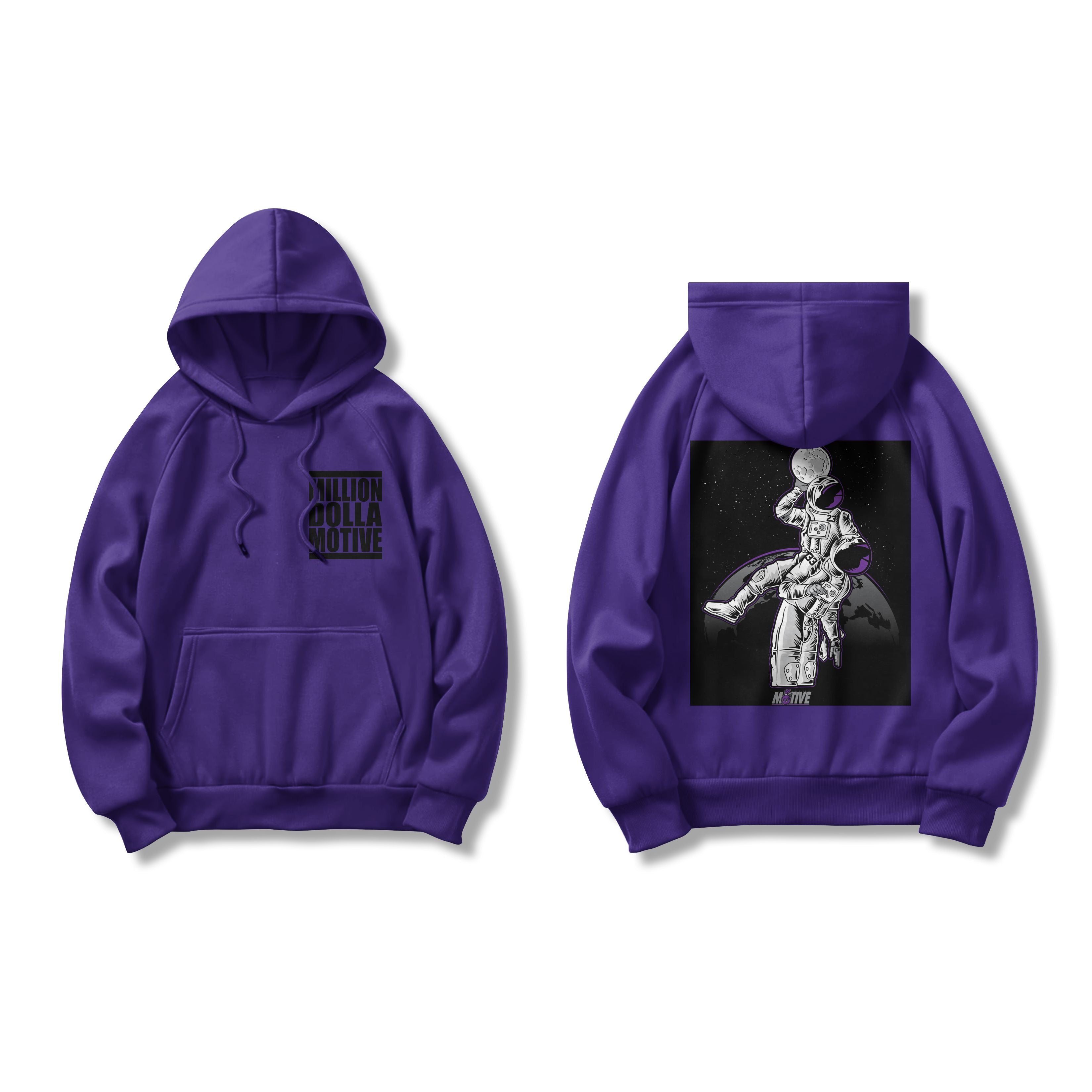 Moonman Dunk - Purple Hoodie Sweatshirt – Million Dolla Motive