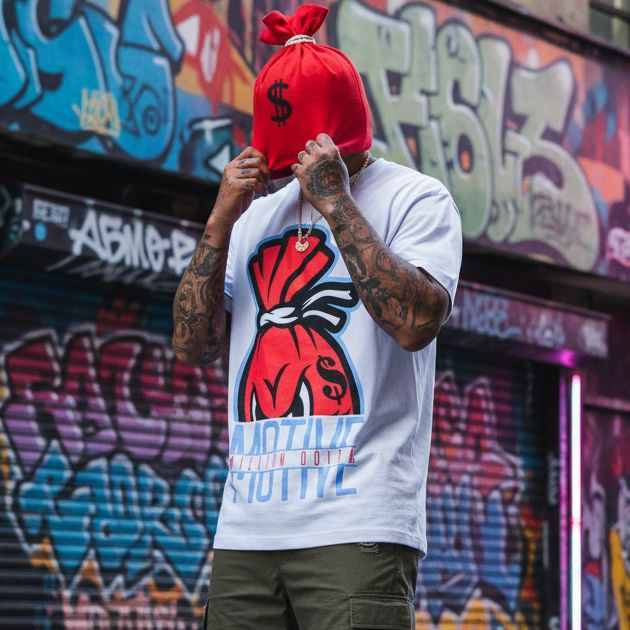 Motive in the Bag - Infrared on White T-Shirt T-Shirt Million Dolla Motive 