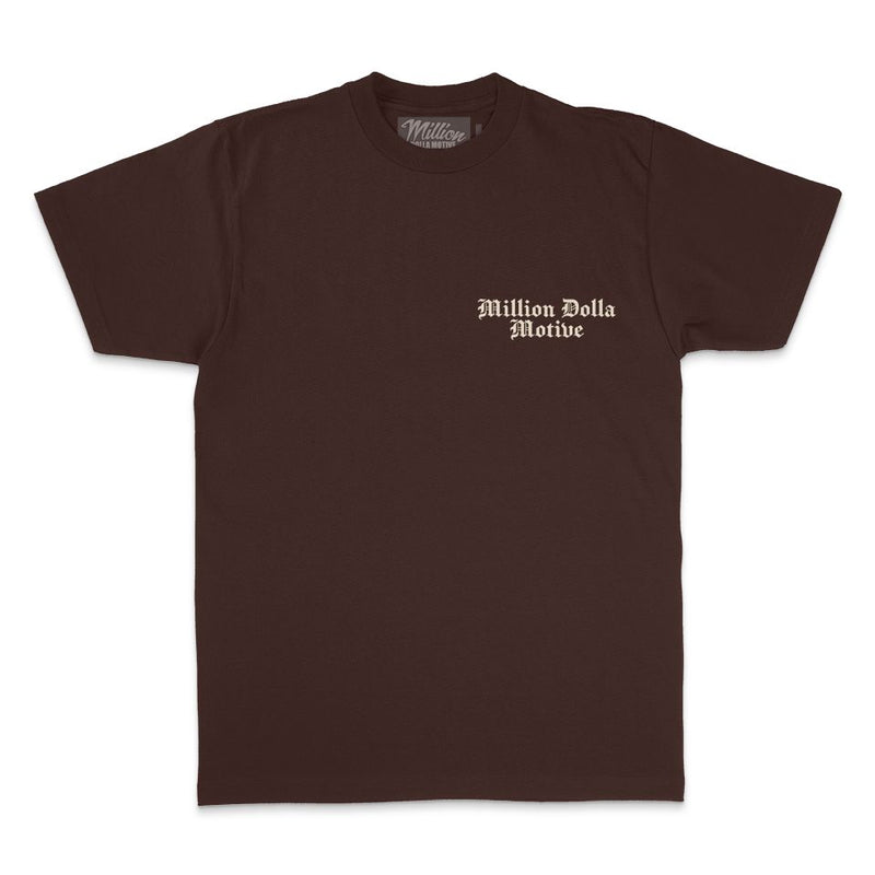 Never Stop The Hustle - Brown T-Shirt