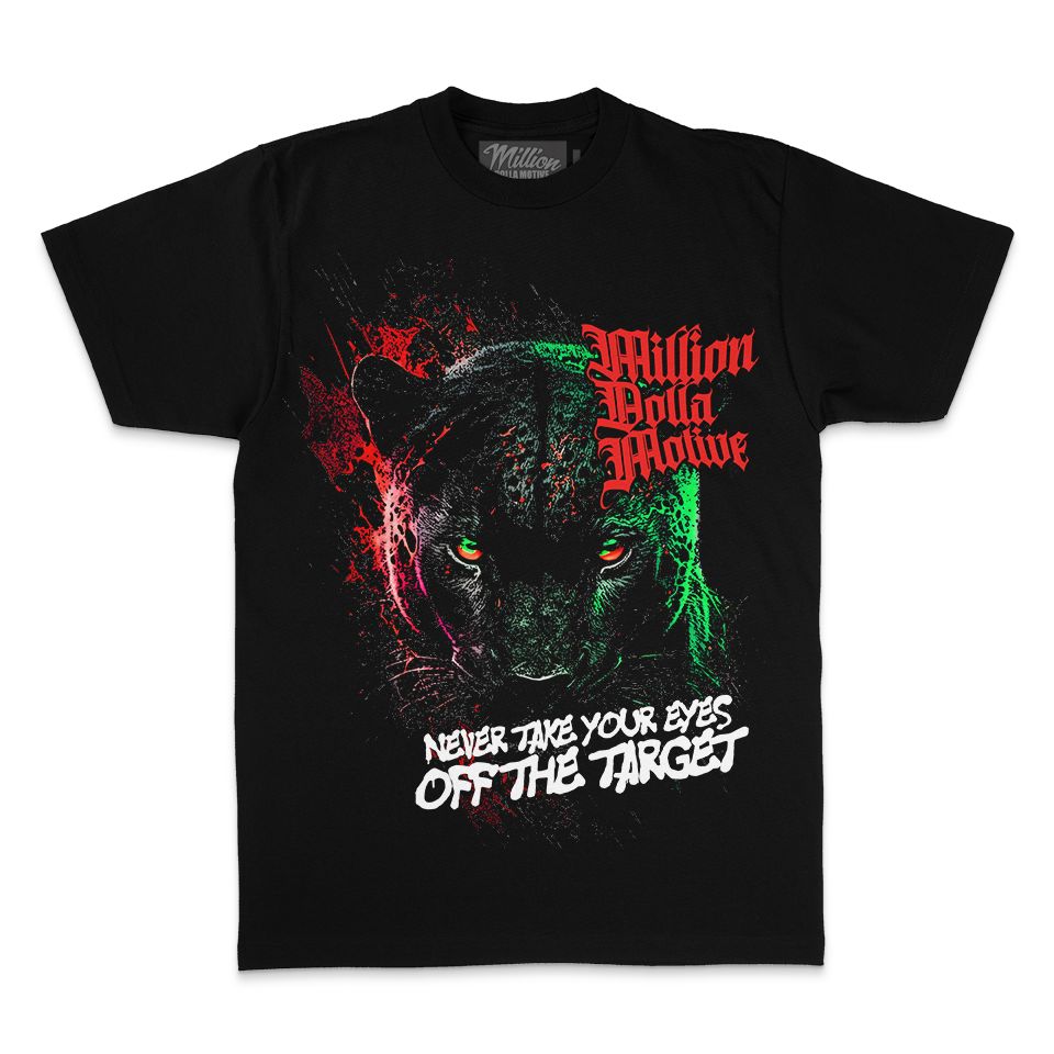 
                  
                    Never Take Your Eyes Off The Target - Black T-Shirt
                  
                