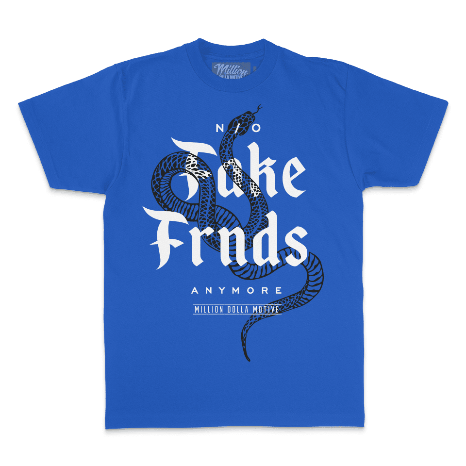 No Fake Friends - Royal Blue T-Shirt