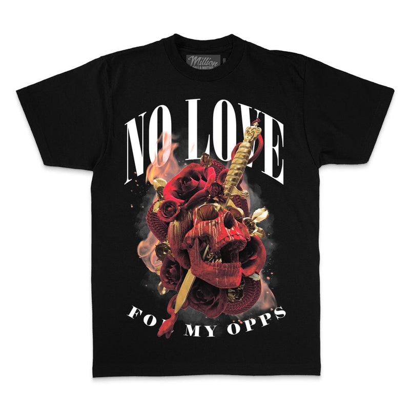 No Love for My Opps - Black T-Shirt T-Shirt Million Dolla Motive 