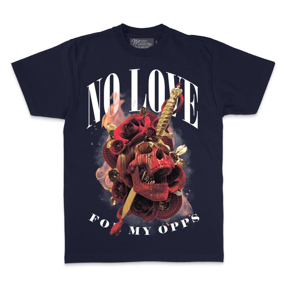 No Love for My Opps - Navy T-Shirt