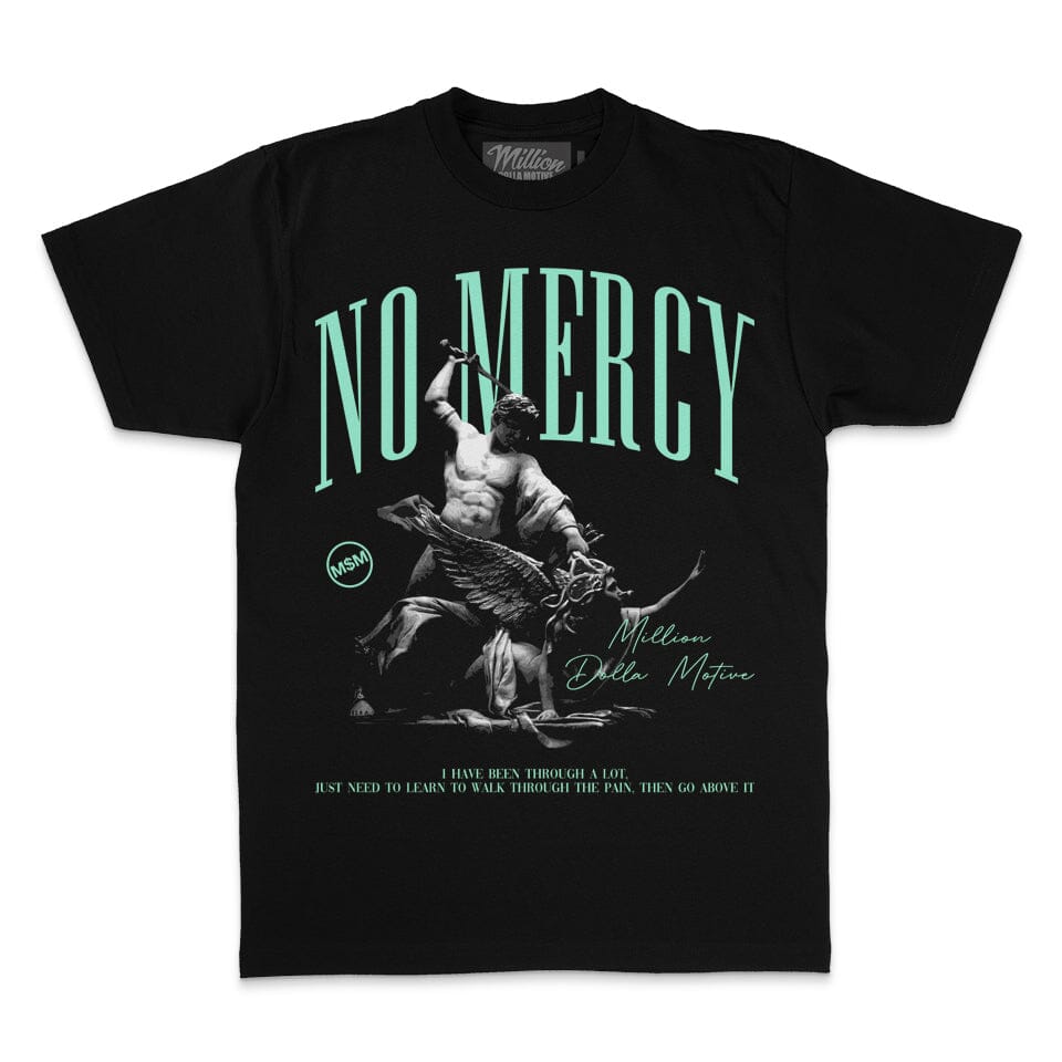 No Mercy - Green Glow on Black T-Shirt