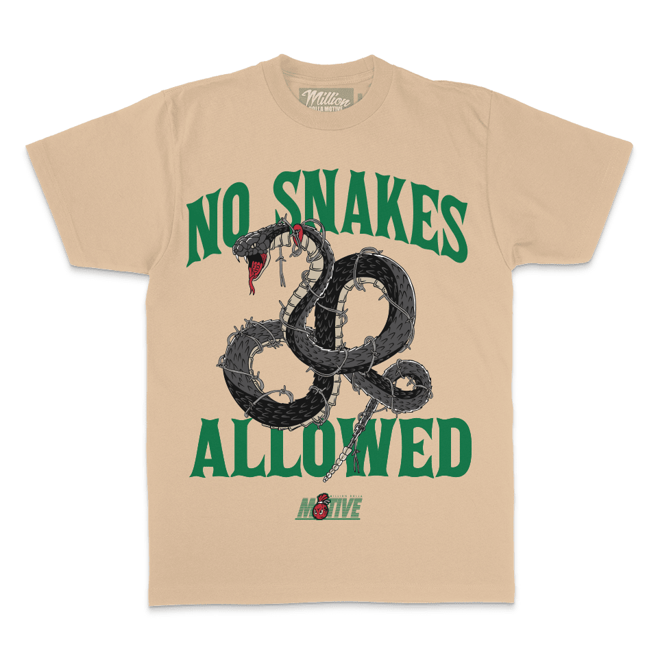 No Snakes Allowed - Khaki T-Shirt