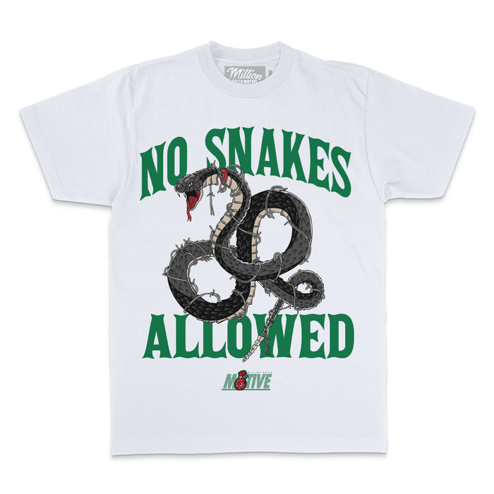 No Snakes Allowed - White T-Shirt