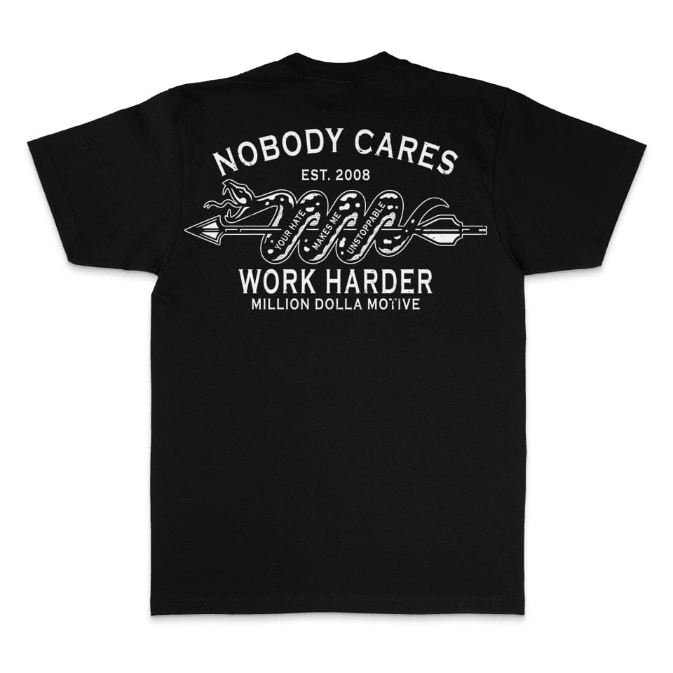 
                  
                    Nobody Cares Work Harder - Black T-Shirt
                  
                