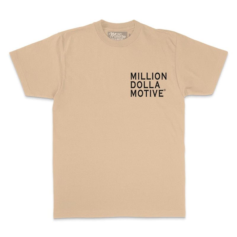 Nobody Cares Work Harder - Khaki T-Shirt T-Shirt Million Dolla Motive 