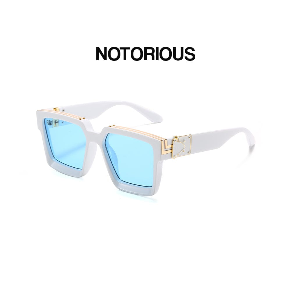 Notorious - White & Blue Sunglasses