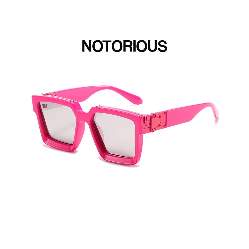 Notorious - Magenta & Silver Sunglasses