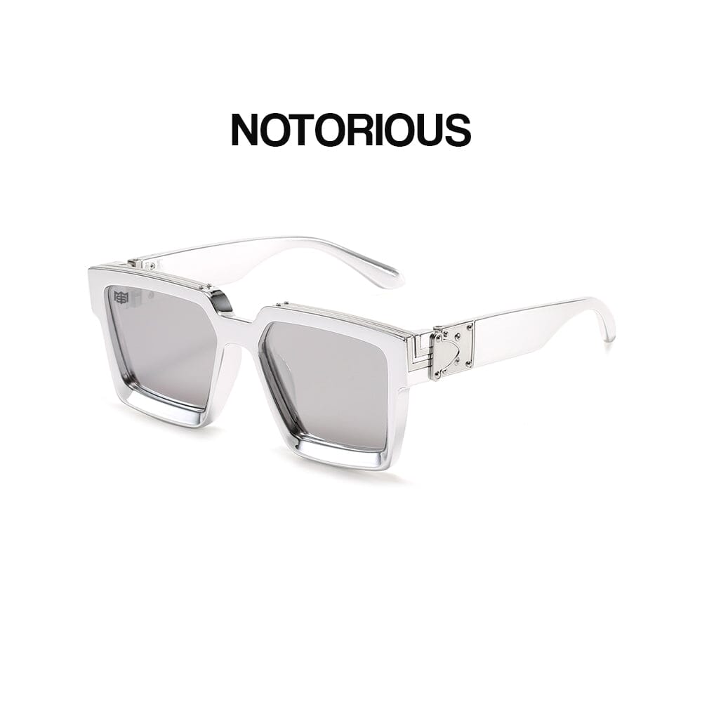 Notorious - White & Silver Sunglasses