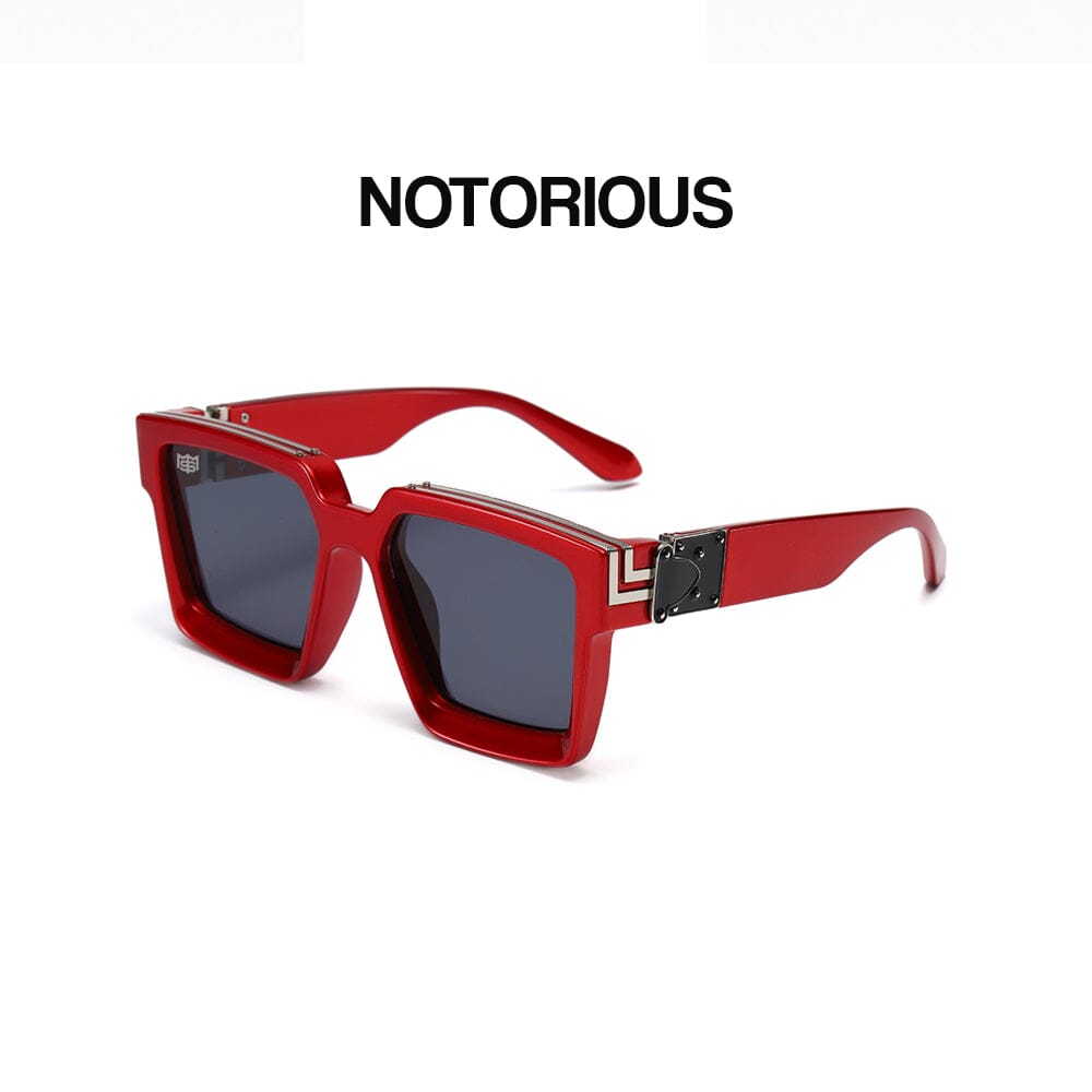 Notorious - Red & Black Plating Sunglasses