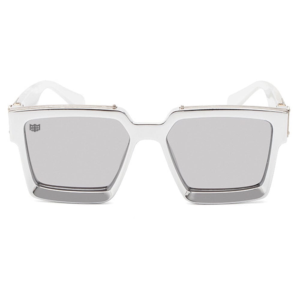 
                  
                    Notorious - White & Gold Sunglasses Accessories Million Dolla Motive 
                  
                