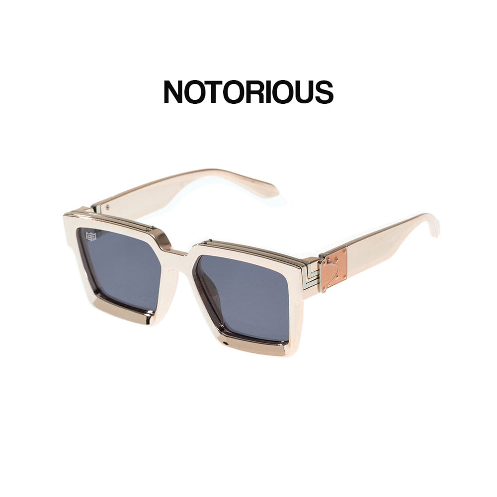 Notorious - Champaign Plating & Black Sunglasses