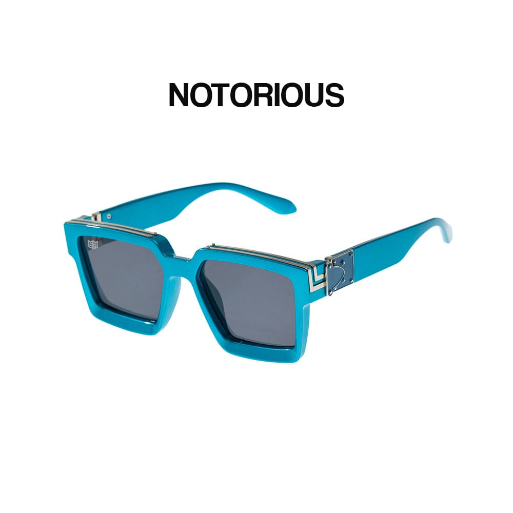 Notorious - Blue & Black Plating Sunglasses