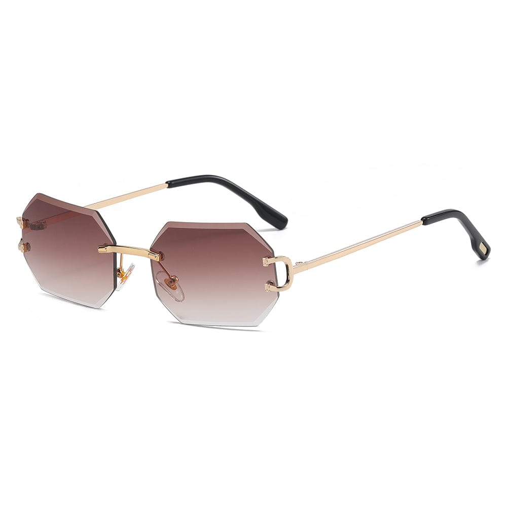 
                  
                    Palacio - Gold & Gradient Brown Sunglasses
                  
                