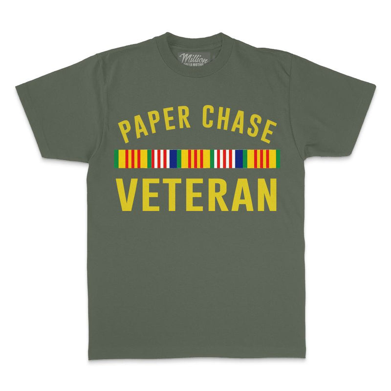 Paper Chase Veteran - Olive T-Shirt