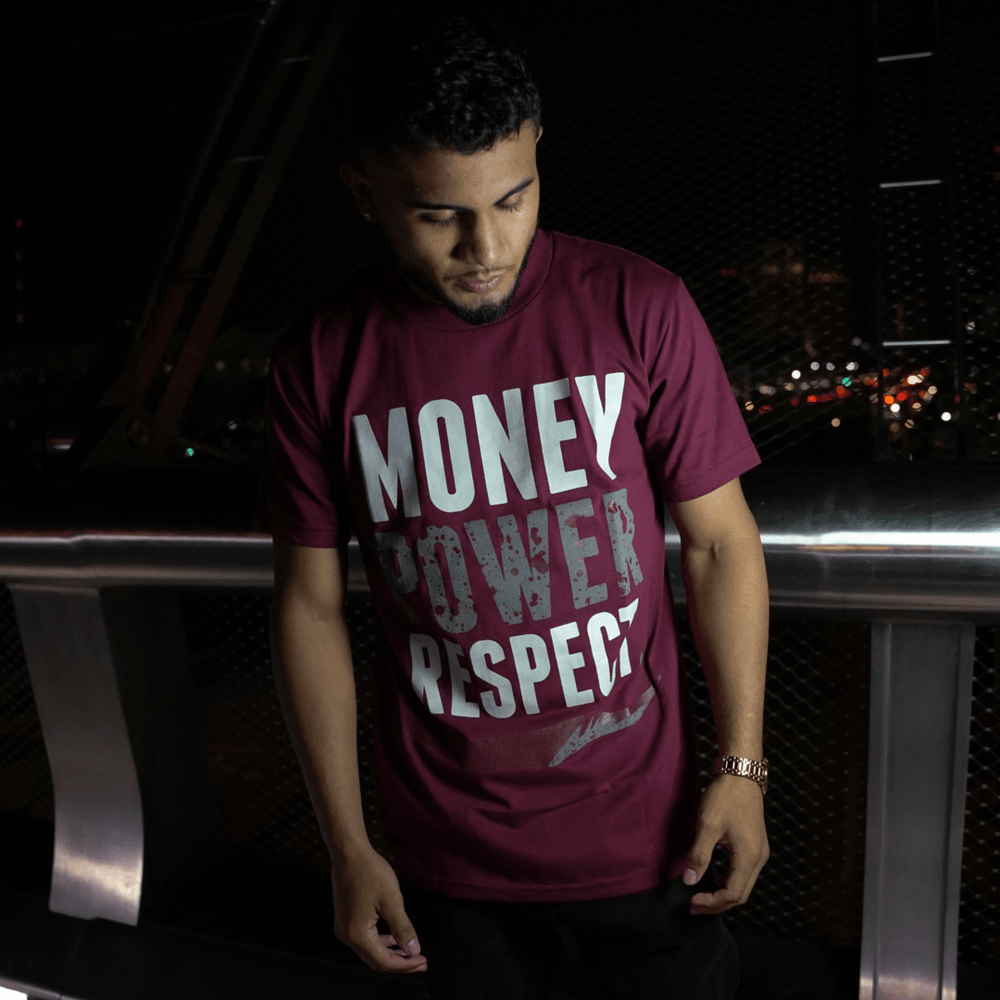 
                  
                    Money Power Respect - Maroon T-Shirt
                  
                