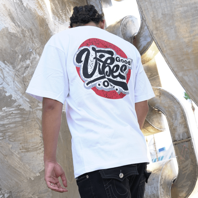 
                  
                    Good Vibes Only - White T-Shirt
                  
                