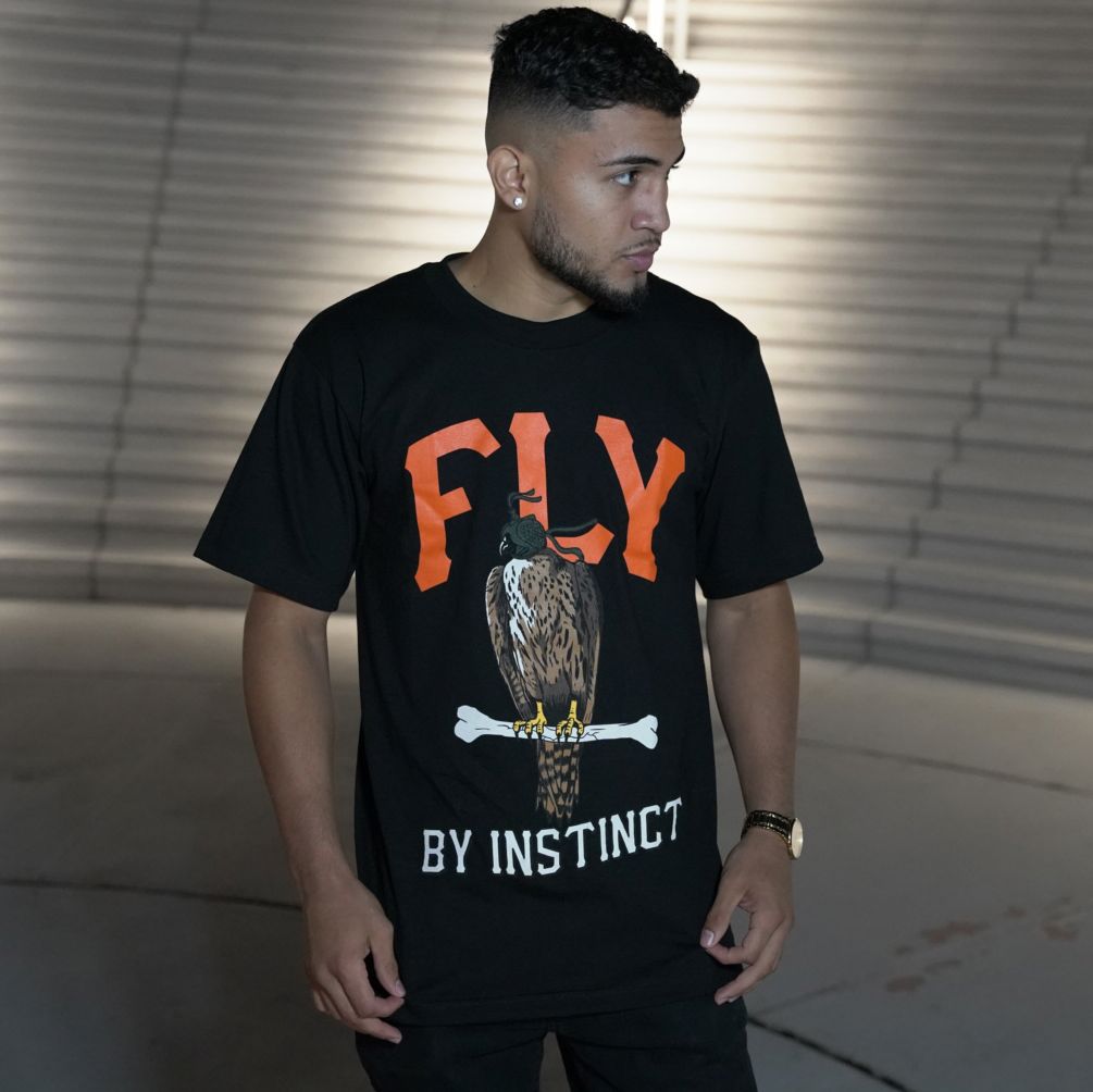 
                  
                    Fly By Instinct - Black T-Shirt
                  
                