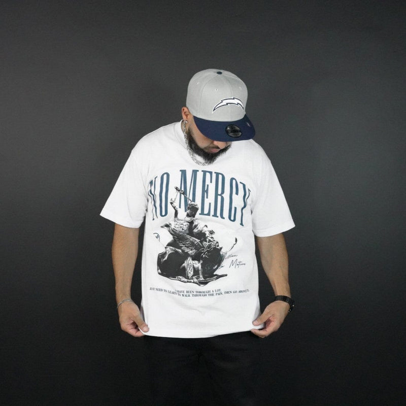 No Mercy - White T-Shirt T-Shirt Million Dolla Motive 