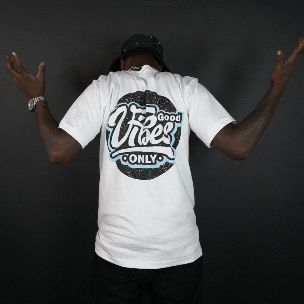 
                  
                    Good Vibes Only - White T-Shirt
                  
                